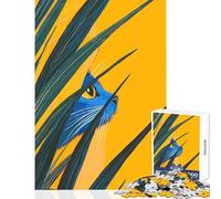 Puzzle da 1000 pezzi per adolescenti Gatto blu nell'erba alta Giocattoli antistress Regali per donne Uomini Gioco educativo Sfida educativa Dimensioni 50x75cm