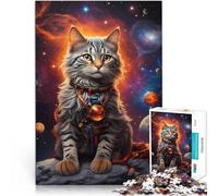 Puzzle da 1000 pezzi per adolescenti Gatto d'epoca Antistress Vacanza in patria Uccidere il tempo Adatto per la decorazione del desktop 75x50cm