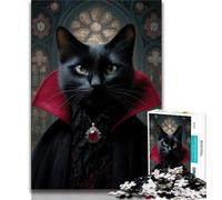 Puzzle da 1000 pezzi per adolescenti "Gatto di una famiglia aristocratica", gioco stimolante ideale come regalo per tutta la famiglia (dimensioni 75x50cm)