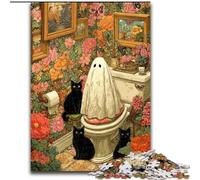 Puzzle da 1000 pezzi per adolescenti, gatto e anima, allena il cervello e le mani, regali di compleanno unici per bambini dai 14 anni in su (dimensioni 26x38cm)