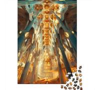 Puzzle Da 1000 Pezzi Per Adolescenti Gaudi's Sagrada Familia Interior Adolescenti Puzzle Giochi Rilassanti Difficili Regali Difficili Per Amici E Familiari 70x50cm/1000pcs