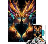 Puzzle da 1000 pezzi per adolescenti Gemelle Dee della Luce Puzzle per adulti Giocattolo antistress Vacanza a casa Ammazza il tempo compleanno e Natale (Dimensioni 38x52cm)