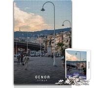Puzzle da 1000 pezzi per adolescenti Genova Bellissimo gioco di design Sfida difficile Regalo per compleanni Dimensioni 50x75cm