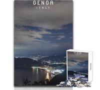 Puzzle da 1000 pezzi per adolescenti, Genova, gioco educativo per famiglie, sfida difficile, regalo divertente, dimensioni 38x26cm