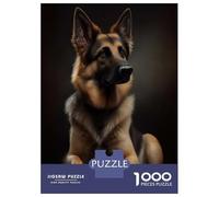 Puzzle Da 1000 Pezzi Per Adolescenti German Sheppard Puzzle Per Adulti Giochi Rilassanti Che Migliorano La Memoria Regali Unici Per Compleanno E Natale 52x38cm/1000pcs