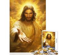 Puzzle da 1000 pezzi per adolescenti Gesù che tende la mano con amore Decorazione per la casa Giocattoli Opere d'arte Regalo Giochi divertenti Allena il tuo cervello e le tue mani Dimensioni 38x52cm