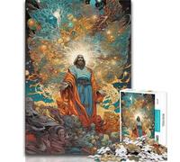 Puzzle da 1000 pezzi per adolescenti Gesù Cristo 1000 pezzi per adolescenti interazione genitore-figlio dai 14 anni in su (50x75cm)