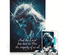 Puzzle da 1000 pezzi per adolescenti: Gesù Cristo Agnello di Dio gioco divertente allena la mente e le mani gioco di sfida unico 38x26cm