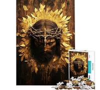 Puzzle da 1000 pezzi per adolescenti Gesù Cristo Corona di Spine Puzzle per adulti Gioco rilassante Migliora la memoria Ideale per compleanno e Natale (dimensioni 38x26cm)