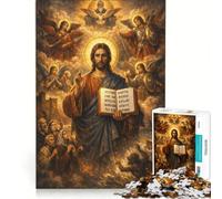 Puzzle da 1000 pezzi per adolescenti: Gesù Cristo Signore degli eserciti gioco divertente allena la mente e le mani sfida unica 38x52cm