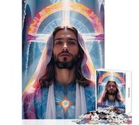 Puzzle da 1000 pezzi per adolescenti Gesù Divina Radianza giocattolo decorazione da parete regalo di compleanno gioco pratico collezione di artisti belle arti dimensioni 50x75cm
