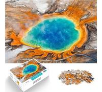 Puzzle da 1000 pezzi per adolescenti Geyser YellowStone Park Stati Uniti Gioco intellettuale Decorazioni e regali unici per la casa 38x26cm