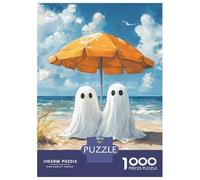Puzzle Da 1000 Pezzi Per Adolescenti Ghost Couple on The Beach Puzzle Per Adulti Giochi Divertenti Assemblaggio Di Modelli Regali Unici Per Compleanni 70x50cm/1000pcs