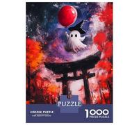 Puzzle Da 1000 Pezzi Per Adolescenti Ghostly Halloween in Japan Puzzle Per Adolescenti Gioco Pratico Decorazione Murale Difficile Da Completare 70x50cm/1000pcs