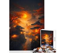 Puzzle da 1000 pezzi per adolescenti Giappone Città dei sogni Giocattoli antistress Ottimi regali e giocattoli Gioco rompicapo Allena il tuo cervello e le tue mani Dimensioni 50x75cm