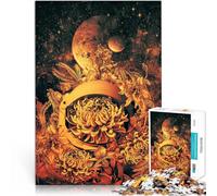 Puzzle da 1000 pezzi per adolescenti Giardino spaziale Difficile da completare ma divertente e umoristico Regali di Babbo Natale segreto 50x70cm