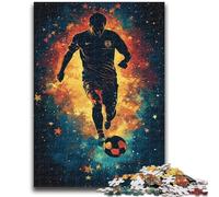 Puzzle da 1000 pezzi per adolescenti Giocatore di calcio Difficile e stimolante con poster abbinato e foglio di quiz per età 14 50x75cm