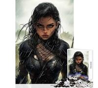 Puzzle da 1000 pezzi per adolescenti,giocattoli antistress a forma di donna guerriera,regalo per compleanni,giochi rilassanti Ogni pezzo è unico - dimensioni 50x75cm