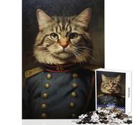 Puzzle da 1000 pezzi per adolescenti giocattoli antistress a forma di gatto da guerra regali per donne e uomini gioco educativo sfida educativa dimensioni 50x75cm