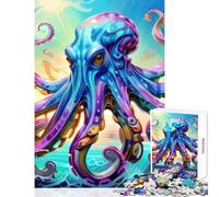 Puzzle da 1000 pezzi per adolescenti,giocattoli antistress a forma di polpo,regalo per compleanni,giochi rilassanti Ogni pezzo è unico - dimensioni 38x52cm