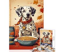 Puzzle da 1000 pezzi per adolescenti giocattoli antistress a tema dalmata idee regalo giochi educativi con poster abbinato e foglio di quiz dimensioni 38x52cm