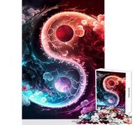 Puzzle da 1000 pezzi per adolescenti giocattoli antistress cinematografici Yin e Yang regalo per compleanni gioco educativo che aiuta ad allenare il cervello (dimensioni 50x75cm)