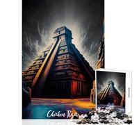 Puzzle da 1000 pezzi per adolescenti giocattoli artistici per la decorazione della casa di Chichen Itza regali di Babbo Natale segreto gioco rompicapo collezione di artisti belle arti 38x52cm