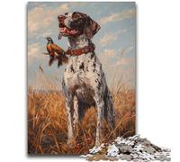 Puzzle da 1000 pezzi per adolescenti, giocattoli educativi per imparare a giocare con il cane spaniel tedesco, attività divertenti da fare a casa, regalo di compleanno, regali da viaggio, 50x75cm
