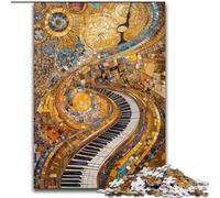 Puzzle da 1000 pezzi per adolescenti, giocattoli educativi per l'apprendimento dell'arte e del pianoforte, giochi per famiglie, gioco educativo per compleanno, Natale 26x38cm