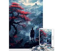 Puzzle da 1000 pezzi per adolescenti giocattoli fai da te con personaggi giapponesi Shogun Samurai ottimo regalo per giochi rompicapo impegnativo da completare dimensioni 38x52cm