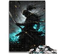 Puzzle da 1000 pezzi per adolescenti, giocattoli giapponesi ninja al neon, giochi educativi, antistress, interazione genitore-figlio per età 14+, 26x38cm