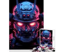 Puzzle da 1000 pezzi per adolescenti giocattoli per la decorazione della casa con droidi samurai luminosi al neon ottimo regalo gioco educativo collezione di artisti belle arti dimensioni 38x26cm