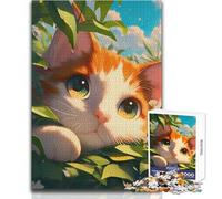 Puzzle da 1000 pezzi per adolescenti, giocattolo a forma di gatto con raggi di sole, gioco intellettuale per trascorrere il tempo a casa, regali di Babbo Natale segreto, dimensioni 50x75cm
