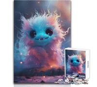 Puzzle da 1000 pezzi per adolescenti, giocattolo con mostri rosa senza pelo, gioco intellettuale per trascorrere il tempo a casa, regali di Babbo Natale segreto, dimensioni 50x75cm