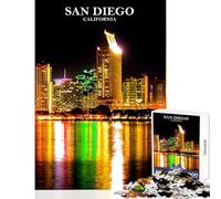 Puzzle da 1000 pezzi per adolescenti,giocattolo educativo di San Diego,regalo di compleanno,gioco rompicapo,aiuta il cervello ad allenarsi,dimensioni 38x52cm