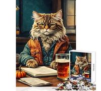 Puzzle da 1000 pezzi per adolescenti,giocattolo educativo intellettuale con simpatici gatti,regali di Babbo Natale segreto,gioco educativo,collezione di artisti,belle arti,dimensioni 50x75cm