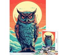 Puzzle da 1000 pezzi per adolescenti giocattolo educativo Risograph a forma di animale ottimo regalo gioco rompicapo collezione di artisti belle arti dimensioni 50x75cm