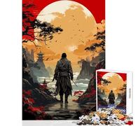 Puzzle da 1000 pezzi per adolescenti giocattolo educativo sui samurai giapponesi regalo per donne e uomini gioco rompicapo collezione di artisti belle arti dimensioni 38x26cm