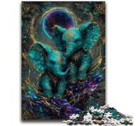 Puzzle da 1000 pezzi per adolescenti, giocattolo magico a forma di elefante, gioco intellettuale per la decorazione della casa, per età dai 14 anni in su, 26x38cm