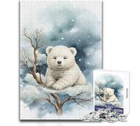 Puzzle da 1000 pezzi per adolescenti, giocattolo orsetto polare, gioco intellettuale, vacanze a casa, regali di Babbo Natale segreto, dimensioni 50x75cm
