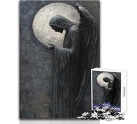 Puzzle da 1000 pezzi per adolescenti, giochi di logica e analisi per famiglie, Angel of Darkness, decorazione da parete, dimensioni 38x52cm