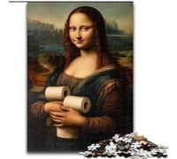 Puzzle da 1000 pezzi per adolescenti, Gioco astratto della Monna Lisa, Giocattoli da gioco stimolanti, Decorazione da parete, Regali unici per compleanno e Natale (Dimensioni 50x75cm)