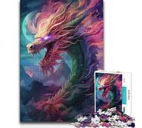 Puzzle da 1000 pezzi per adolescenti, gioco di analisi e logica del drago da incubo, per ragazzi dai 14 anni in su, 38x26cm