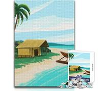 Puzzle da 1000 pezzi per adolescenti, gioco educativo caraibico per famiglie, regalo di compleanno, opera d'arte, dimensioni 38x52cm