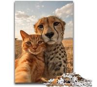 Puzzle da 1000 pezzi per adolescenti, gioco educativo con alpaca colorato, decorazione da parete, compleanno e Natale, 26x38cm