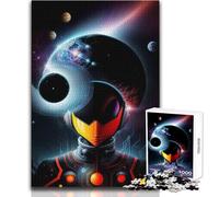 Puzzle da 1000 pezzi per adolescenti, gioco educativo con volto astratto nello spazio, regali per donne, regali di Babbo Natale segreto, dimensioni 38x26cm