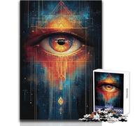 Puzzle da 1000 pezzi per adolescenti, gioco educativo "Occhio che tutto vede", regali per donne, regali di Babbo Natale segreto, dimensioni 38x52cm