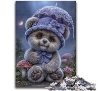 Puzzle da 1000 pezzi per adolescenti, gioco educativo per famiglie a forma di orsacchiotto, decorazione da parete, regali unici per compleanno e Natale, 50x75cm