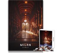 Puzzle da 1000 pezzi per adolescenti, gioco educativo per famiglie, Milano, migliora la memoria, regalo di compleanno, dimensioni 50x75cm