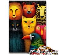 Puzzle da 1000 pezzi per adolescenti, gioco educativo per famiglie sul mondo animale, ideale come regalo per tutta la famiglia dai 14 anni in su, 50x75cm
